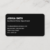 Polizeischwarm Visitenkarte (Rückseite)