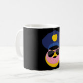 Polizeispende - Glasierter Offizier Kaffeetasse (Vorderseite Links)