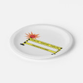 Polizeistraßenkriminalität Pappteller (Schrägansicht)