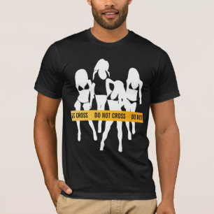 Polizeistreifen - nicht überqueren T-Shirt