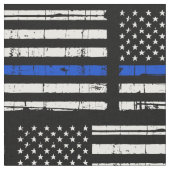 Polizeistruktur der "Blue Line Flag Law Enforcemen Stoff (Nahaufnahme)
