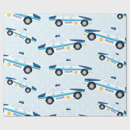 Polizeistruktur Geschenkpapier (Flach)
