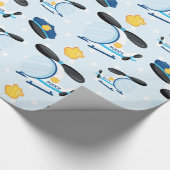 Polizeistruktur Geschenkpapier (Ecke)