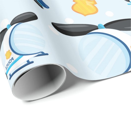 Polizeistruktur Geschenkpapier (Rolleneckpunkt)