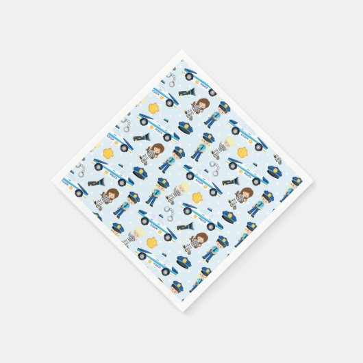 Polizeistruktur Serviette (Ecke)