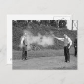 Polizeitest Bulletproof Vest, 1923 Postkarte (Vorne/Hinten)