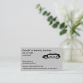 Polizeiüberwachungspersonal Visitenkarte (Stehend Vorderseite)