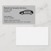 Polizeiüberwachungspersonal Visitenkarte (Vorne/Hinten)