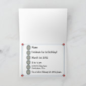 Polizeiüberwachungswagen Polizist Dankeskarte (Innenseite)