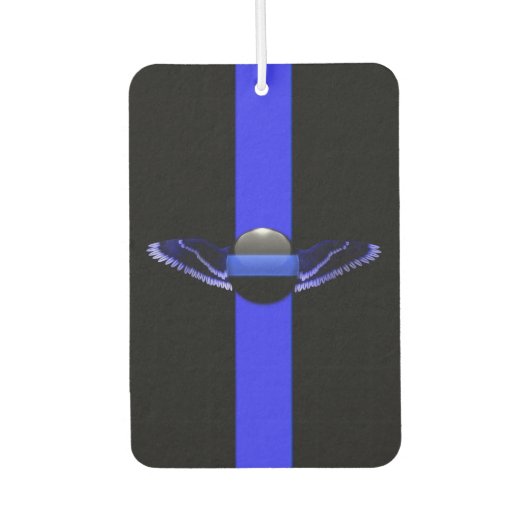 Polizeiunterstützer Thin Blue Line Autolufterfrischer (Vorderseite)