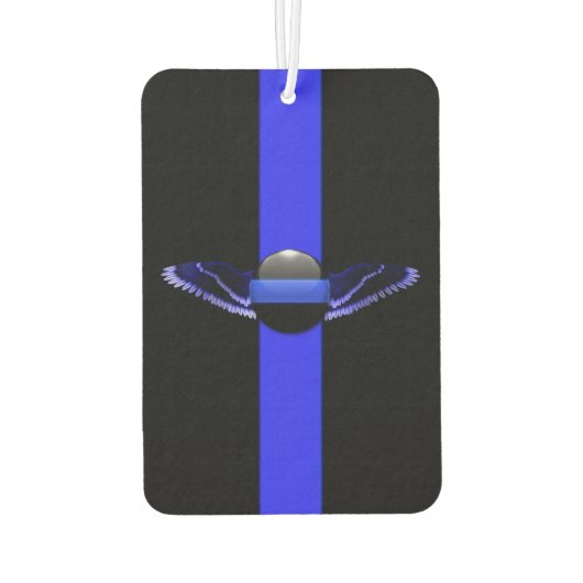 Polizeiunterstützer Thin Blue Line Autolufterfrischer (Rückseite)