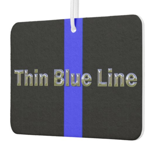 Polizeiunterstützer Thin Blue Line Autolufterfrischer (Links)