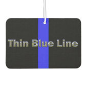 Polizeiunterstützer Thin Blue Line Autolufterfrischer (Vorderseite)