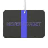 Polizeiunterstützer Thin Blue Line Autolufterfrischer (Rückseite)