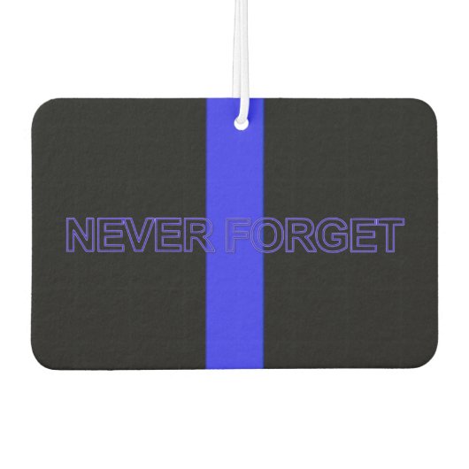 Polizeiunterstützer Thin Blue Line Autolufterfrischer (Vorderseite)