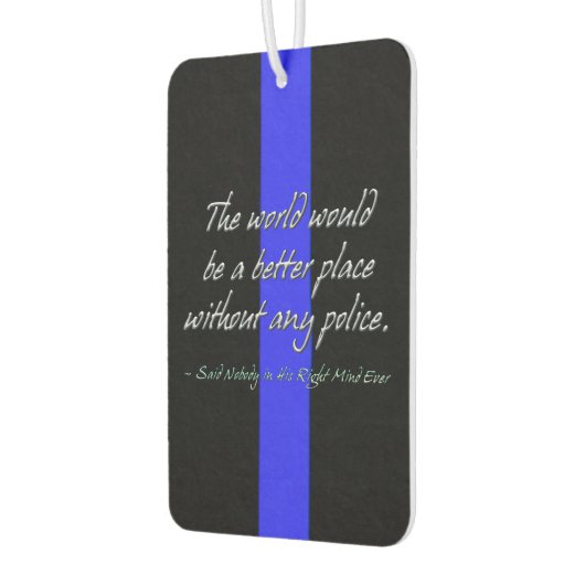 Polizeiunterstützer Thin Blue Line Autolufterfrischer (Links)