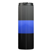 Polizeiunterstützer Thin Blue Line Thermosbecher (Rückseite)