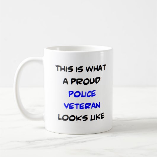 Polizeiveteran, stolz kaffeetasse (Links)