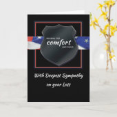 Polizeivollstreckungs-Beileid Schwarzes Abzeichen Karte (Gelbe Blume)