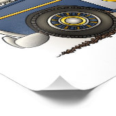 Polizeiwache Crusier Polizist Car Fotodruck (Ecke)