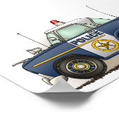 Polizeiwache Crusier Polizist Car Poster (Ecke)