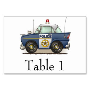 Polizeiwache Crusier Polizist Car Tischnummer