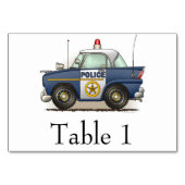 Polizeiwache Crusier Polizist Car Tischnummer (Vorderseite)