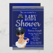 Polizeiwache Einladungen Mädchen Polizei (Vorne/Hinten)