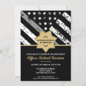 Polizeiwache für die Korrektur von Mängelrügen Einladung (Vorderseite)