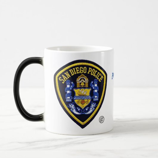 Polizeiwache Morphing Tasse San Diego, 11 oz (Links)