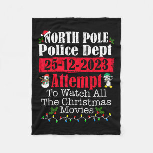 Polizeiwache Nordpol versucht nach dem Tode, den g Fleecedecke