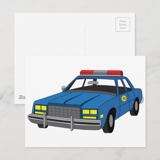 Polizeiwache Postkarte (Vorne/Hinten)