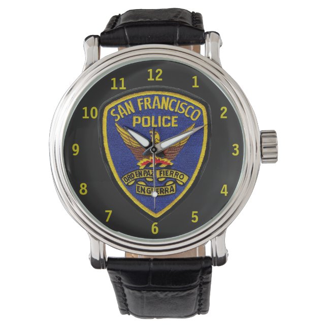 Polizeiwache San Francisco Armbanduhr (Vorderseite)