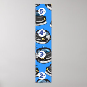 Polizeiwachstumsdiagramm Poster