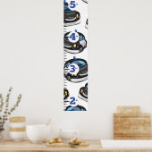 Polizeiwachstumsdiagramm Poster (Küche)