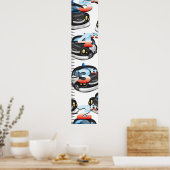 Polizeiwachstumsdiagramm Poster (Küche)