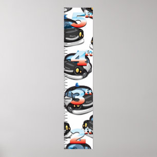 Polizeiwachstumsdiagramm Poster