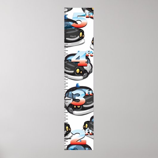 Polizeiwachstumsdiagramm Poster (Vorne)