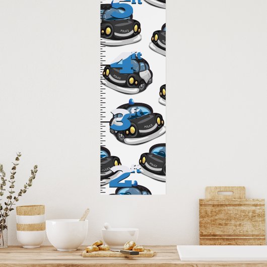 Polizeiwachstumsdiagramm Poster (Küche)