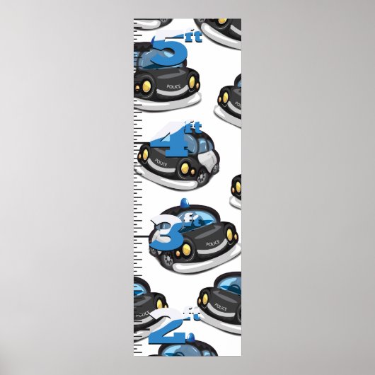 Polizeiwachstumsdiagramm Poster (Vorne)