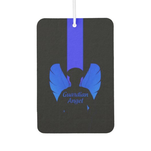 Polizeiwächter Angel Thin Blue Line Autolufterfrischer (Vorderseite)