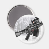 Polizeiwaffe Magnet (Vorderseite/Rückseite)