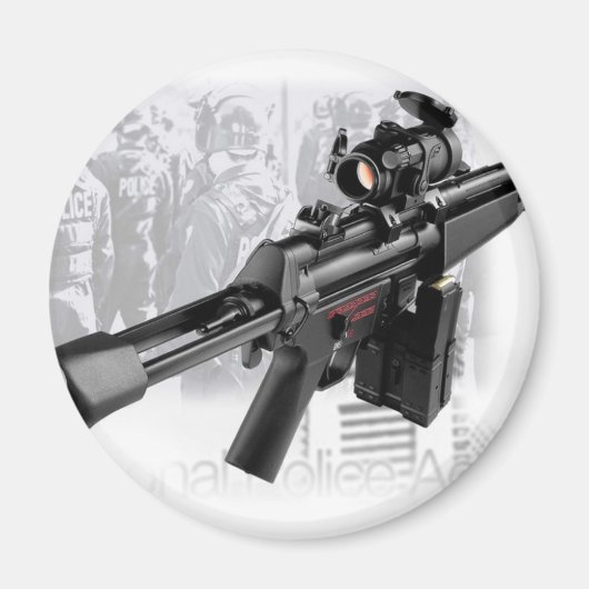 Polizeiwaffe Magnet (Vorne)