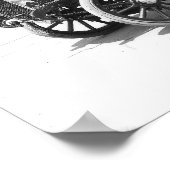 Polizeiwagen, 1909. Vintages Foto Poster (Ecke)