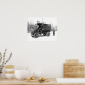 Polizeiwagen, 1909. Vintages Foto Poster (Küche)