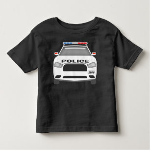 Polizeiwagen 911Kleinkinder und Mädchen Kleinkind T-shirt