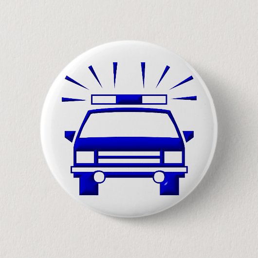 Polizeiwagen Button (Vorderseite)