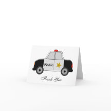 Polizeiwagen danken Ihnen