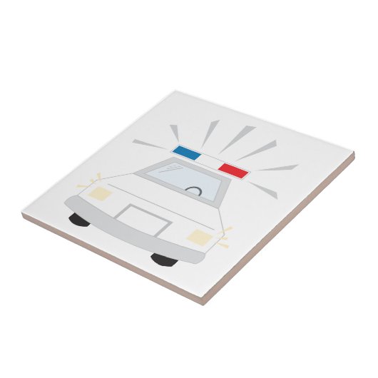 Polizeiwagen Fliese (Seite)