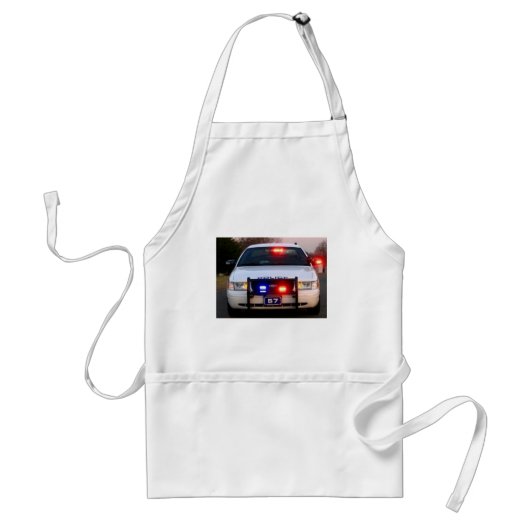 POLIZEIWAGEN - ganz geleuchtet Schürze (Vorne)